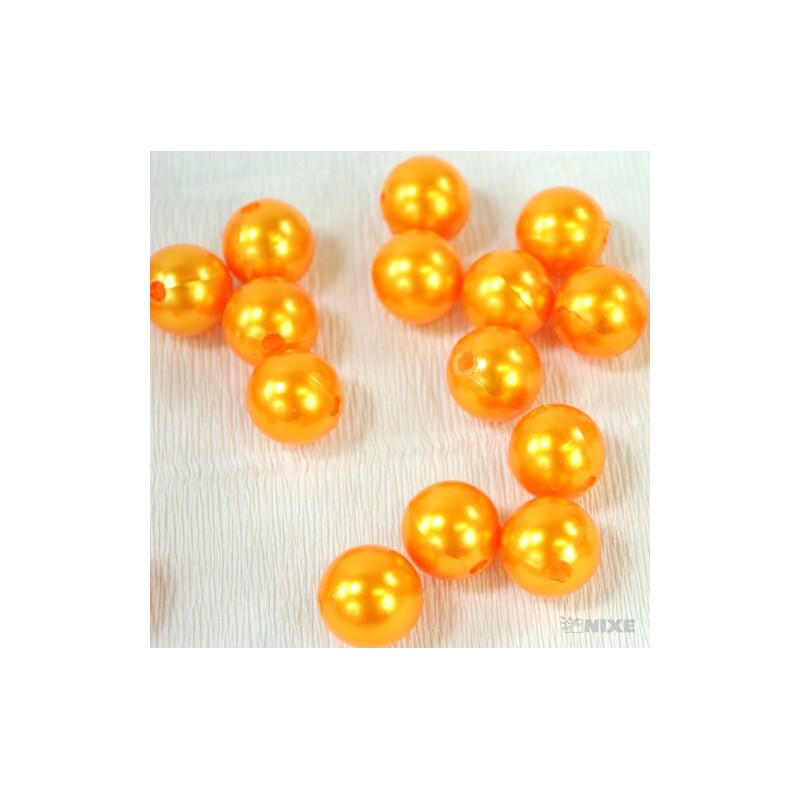 KORÁLKY 14mm 72ks*MERUŇKOVÁ