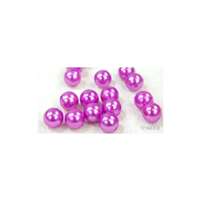 KORÁLKY 14mm 72ks*FIALOVÁ SV.