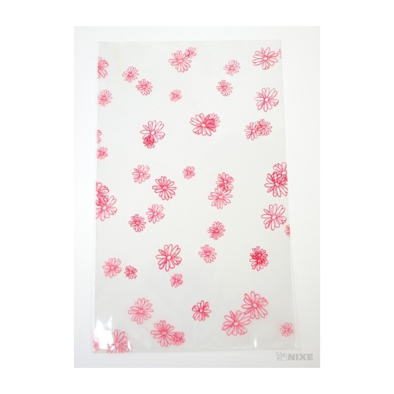 25x38cm KVÍTEK T SÁČEK*ČERVENÁ