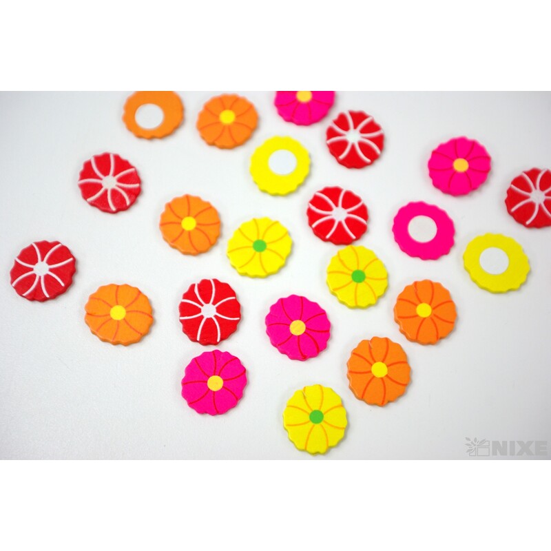 KVÍTEK NALEPOVACÍ 1,5cm 24ks*MIX BAREV