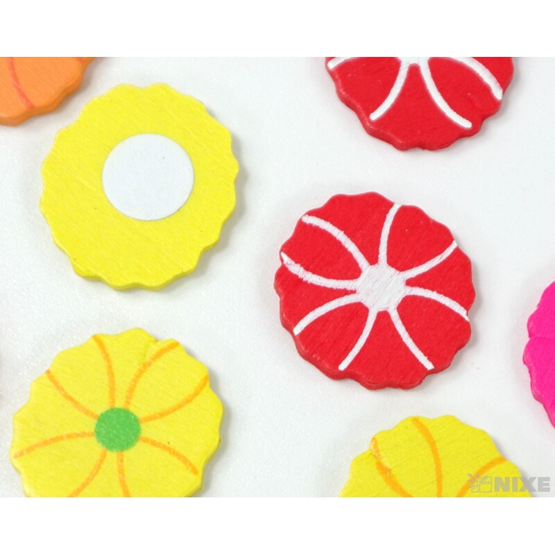 KVÍTEK NALEPOVACÍ 1,5cm 24ks*MIX BAREV