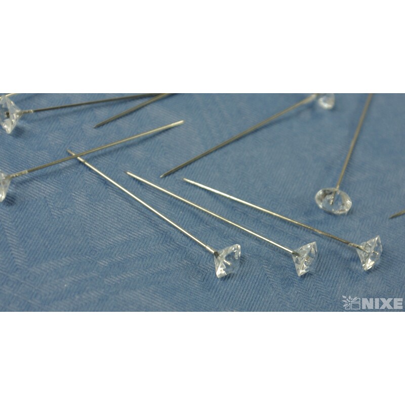 ŠPENDLÍK DIAMANT 10mmx5cm 100ks*PRŮHLEDNÁ