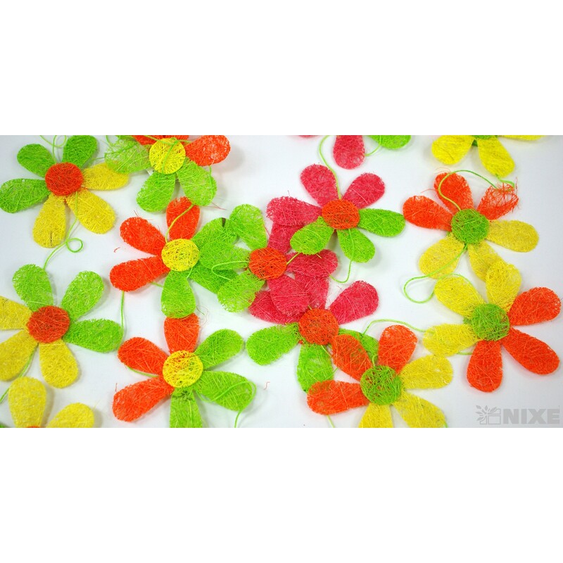 GIRLANDA KVĚT 9x170cm 10ks*MIX BAREV