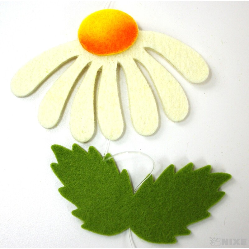 GIRLANDA KOPRETINA S LÍSTKY 9x155cm 8ks