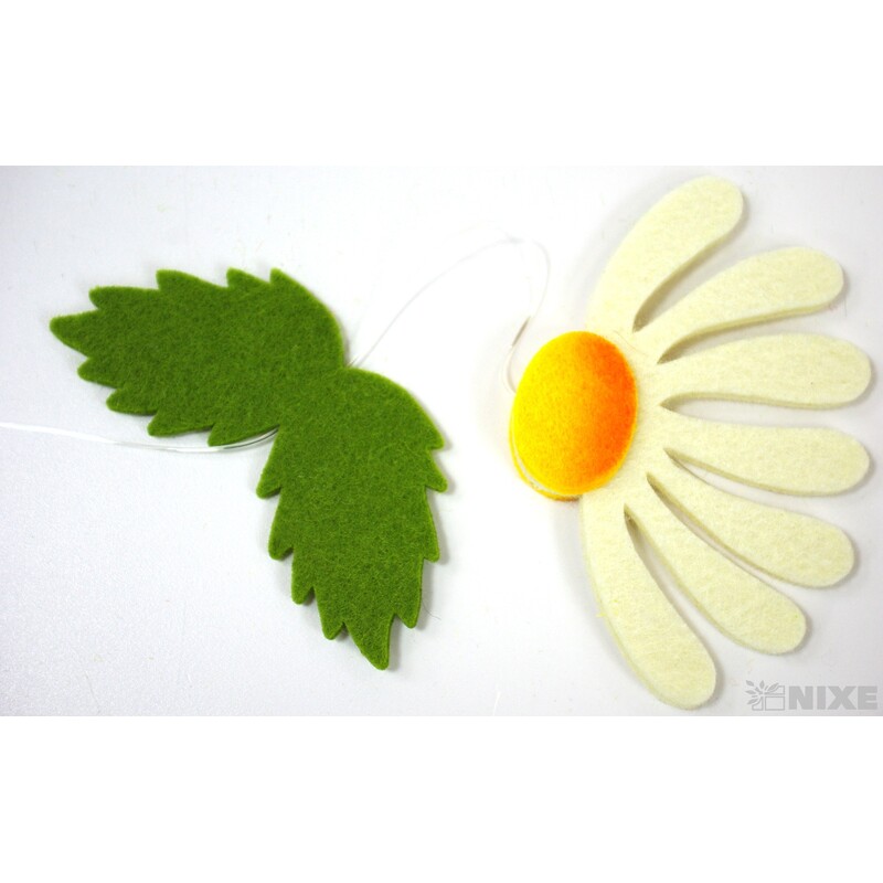 GIRLANDA KOPRETINA S LÍSTKY 9x155cm 8ks