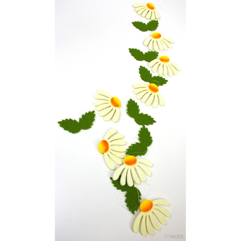 GIRLANDA KOPRETINA S LÍSTKY 9x155cm 8ks