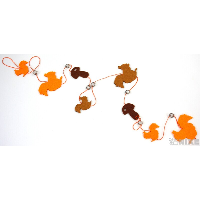 GIRLANDA VEVERKA 2x54cm*MIX BAREV