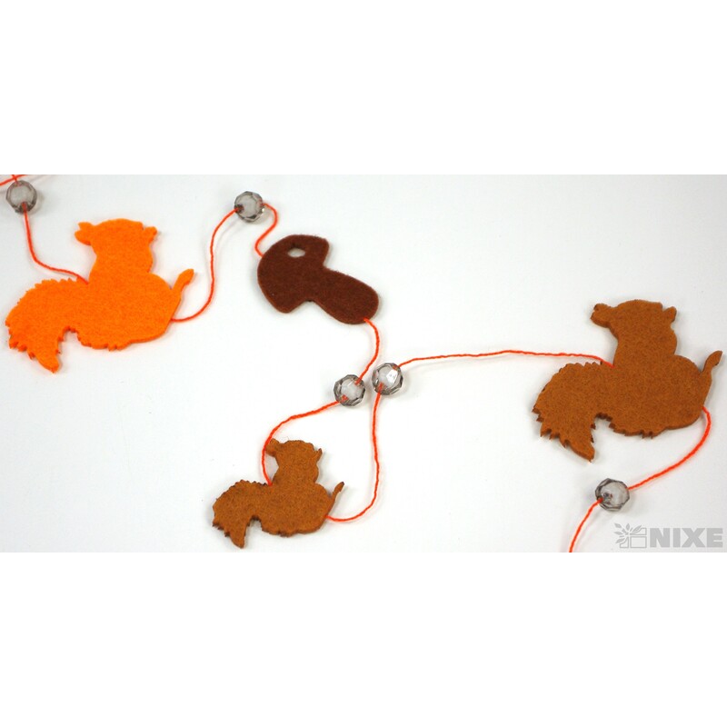 GIRLANDA VEVERKA 2x54cm*MIX BAREV