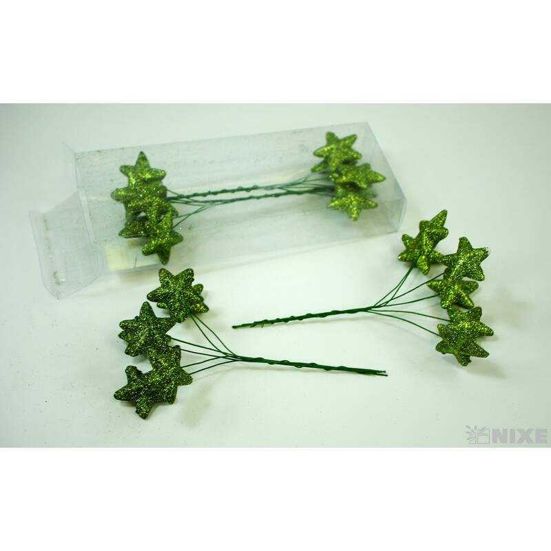 ZÁPICH HVĚZDA 24ks 3,5x18cm*ZELENÁ