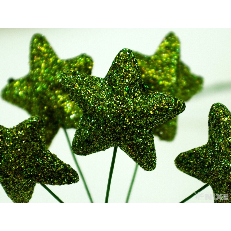 ZÁPICH HVĚZDA 24ks 3,5x18cm*ZELENÁ