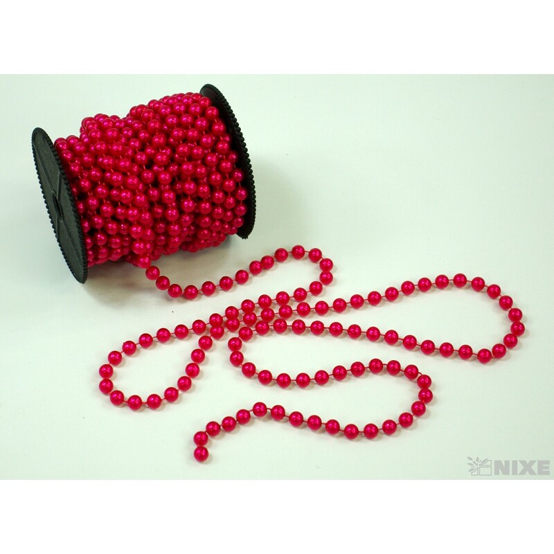 KORÁLKY ŘETĚZ 8mmx10m*VÍNOVÁ