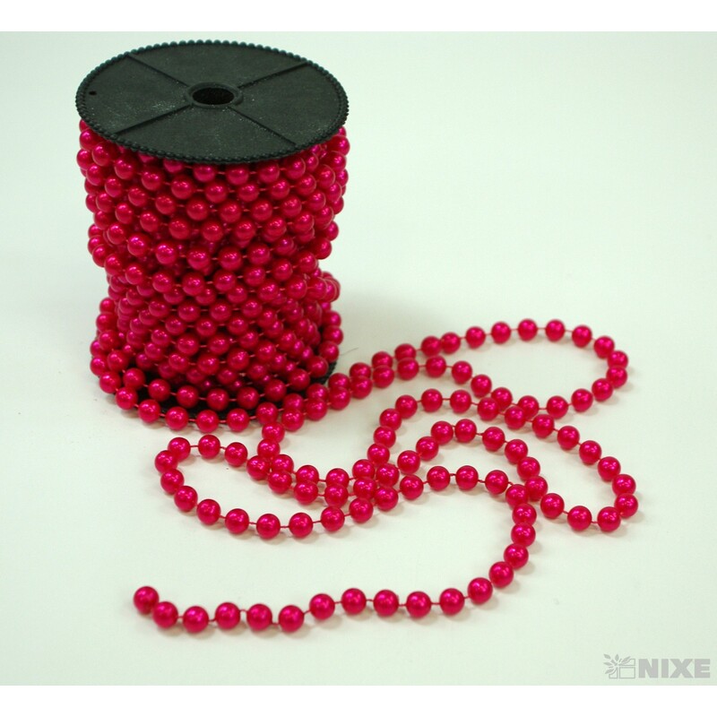 KORÁLKY ŘETĚZ 8mmx10m*VÍNOVÁ