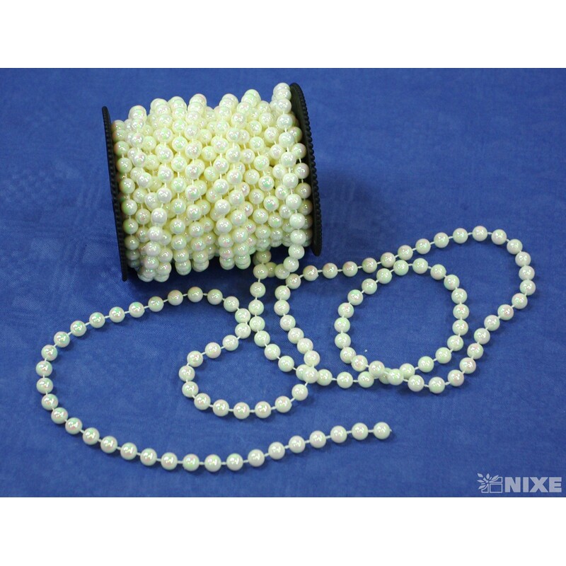 KORÁLKY ŘETĚZ 8mmx10m*PERLEŤ