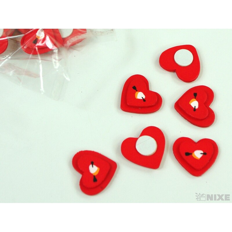 SRDCE NALEP. 24ks*ČERVENÁ