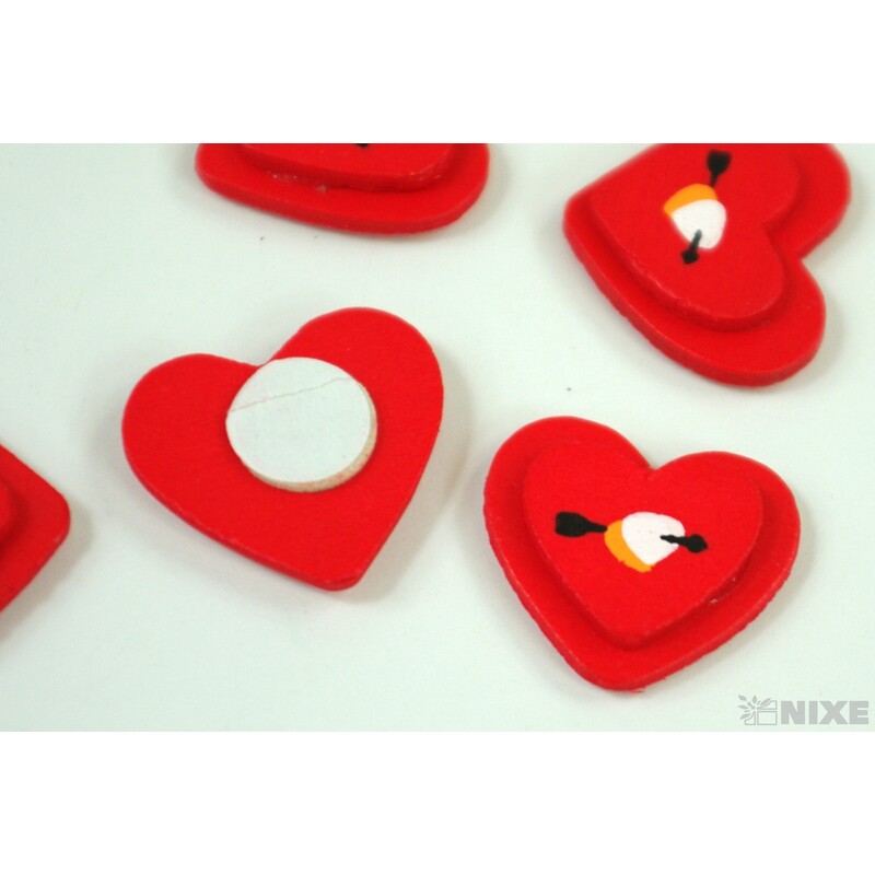 SRDCE NALEP. 24ks*ČERVENÁ