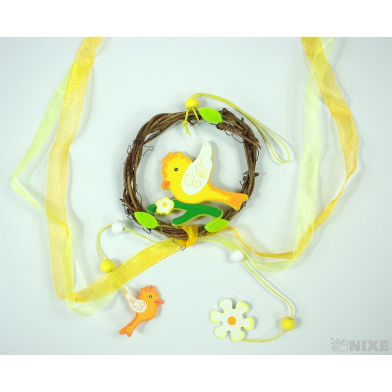 ZÁVĚS PTÁČEK 9x50cm*MIX BAREV