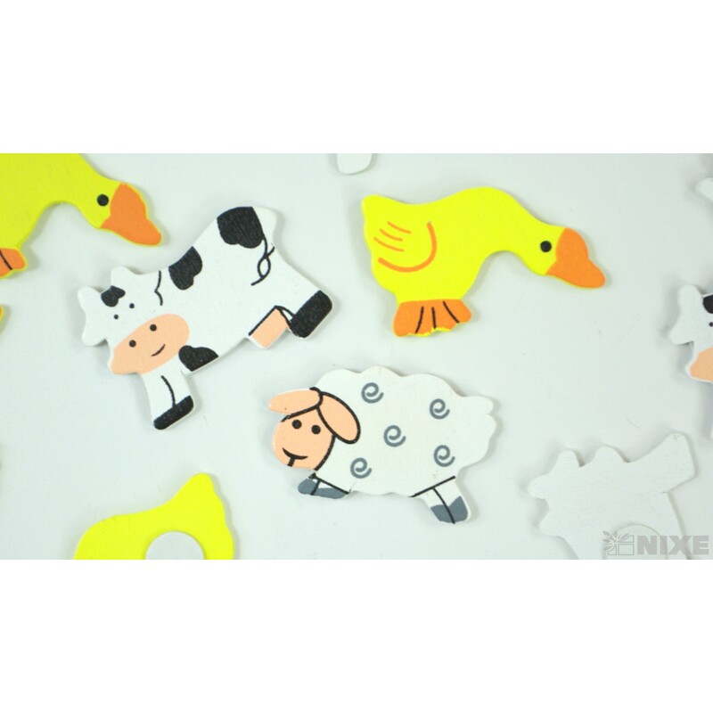 ZVÍŘÁTKA NALEP. MIX 12ks 3cm*