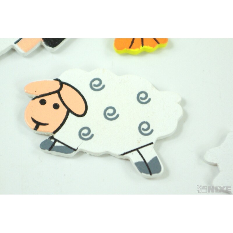 ZVÍŘÁTKA NALEP. MIX 12ks 3cm*