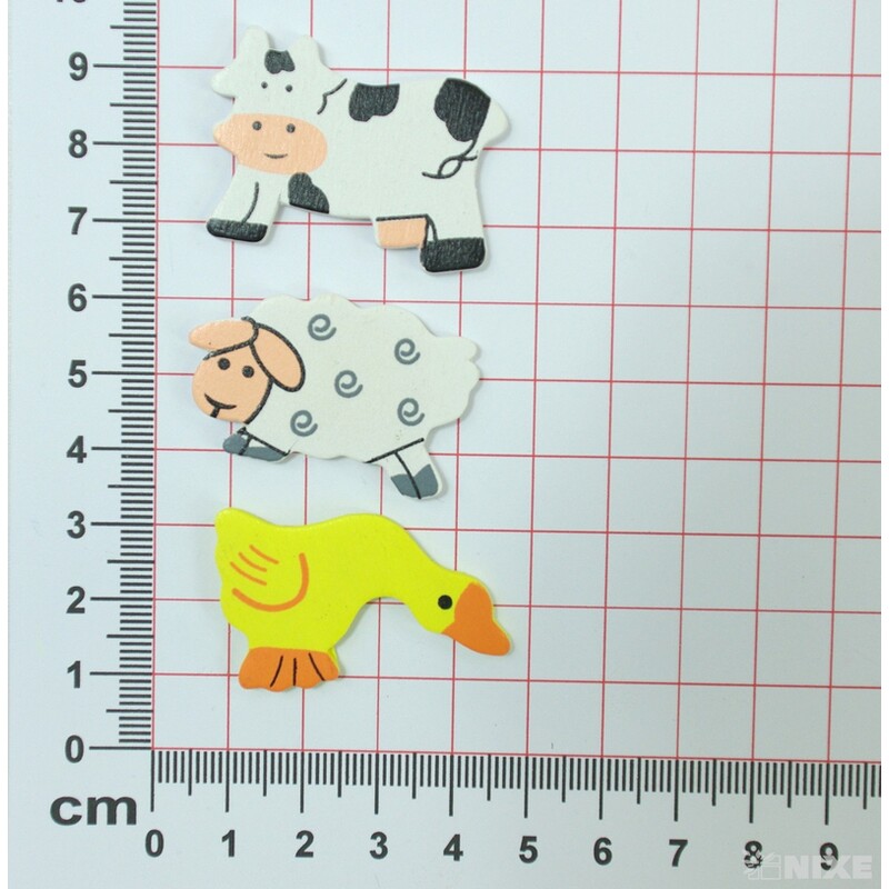 ZVÍŘÁTKA NALEP. MIX 12ks 3cm*