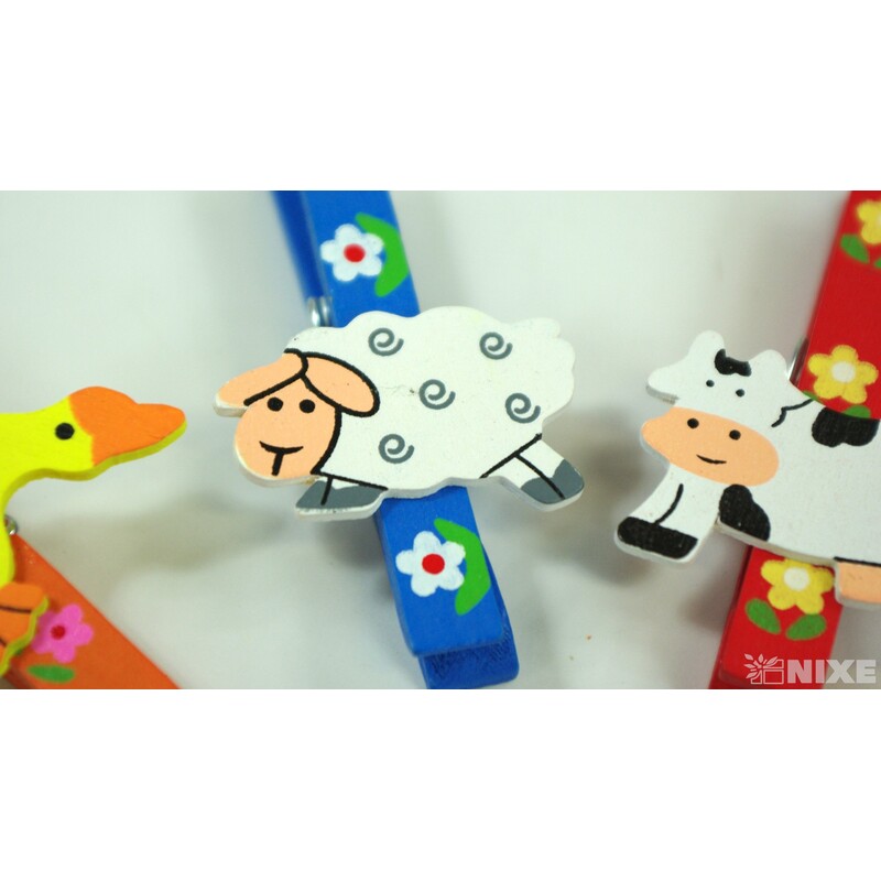 KOLÍČKY ZVÍŘÁTKA 7cm 6ks*MIX BAREV