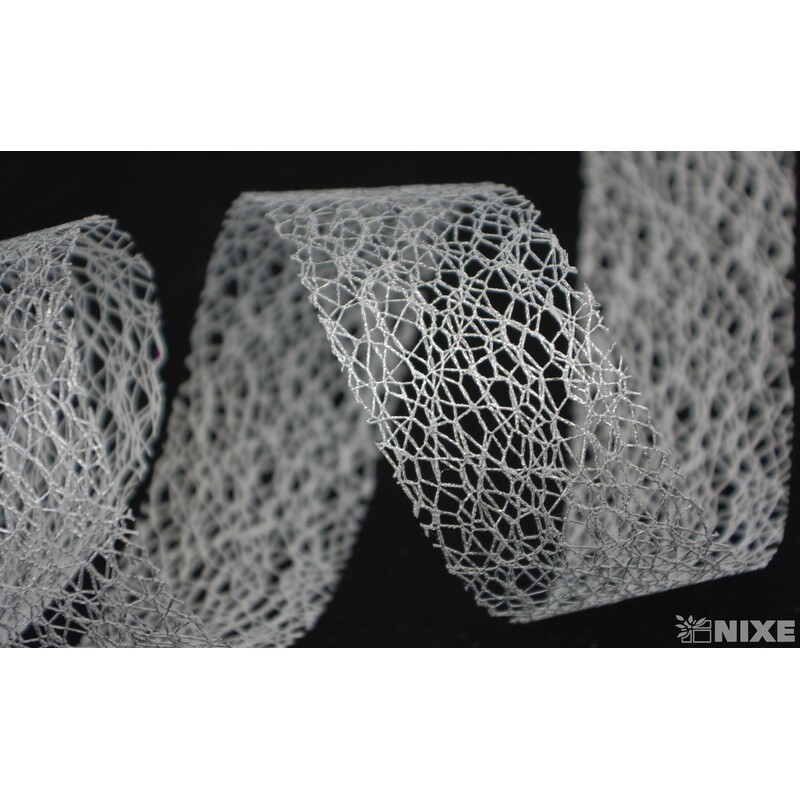 SALLY 40mmx10yd*STŘÍBRNÁ C002 V+