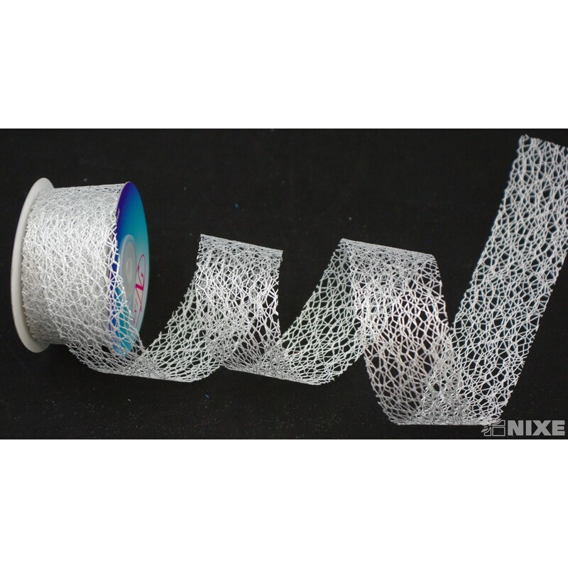 SALLY 40mmx10yd*STŘÍBRNÁ C002 V+