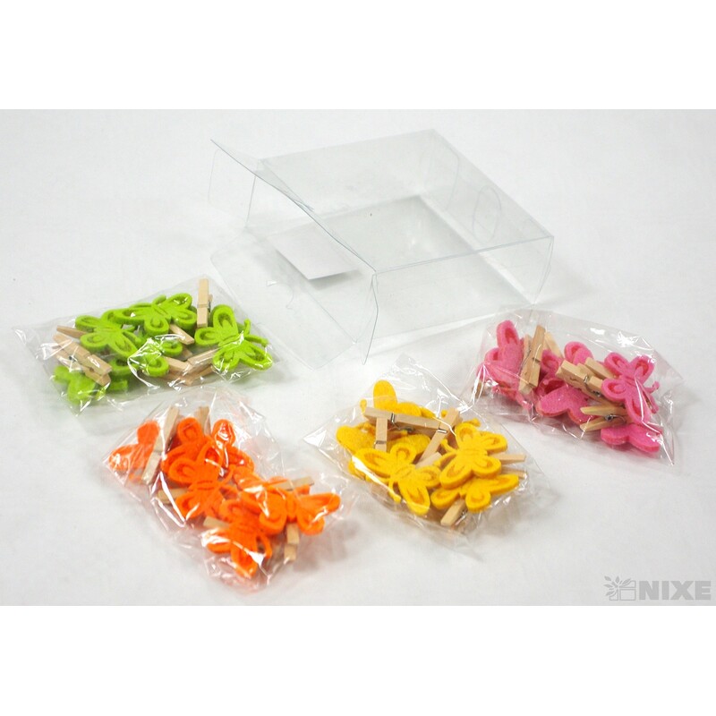 OZDOBNÝ KOLÍČEK MOTÝL 3cm 24ks*