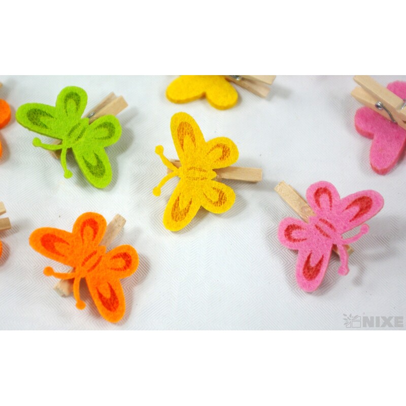 OZDOBNÝ KOLÍČEK MOTÝL 3cm 24ks*