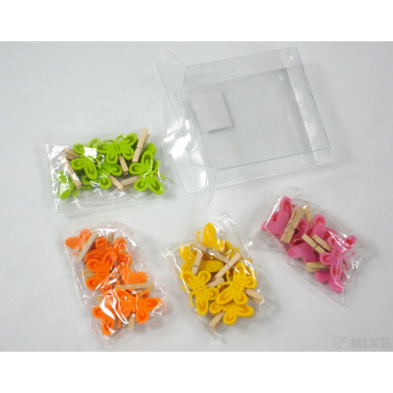 OZDOBNÝ KOLÍČEK MOTÝL 3cm 24ks*