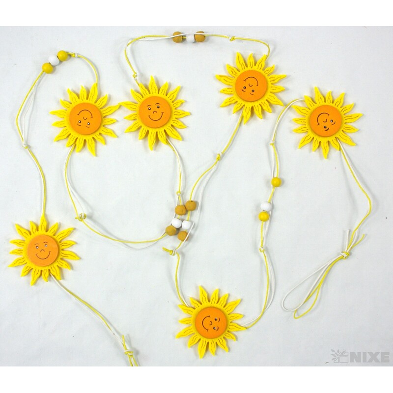 GIRLANDA SLUNÍČKO 7x180cm*MIX BAREV