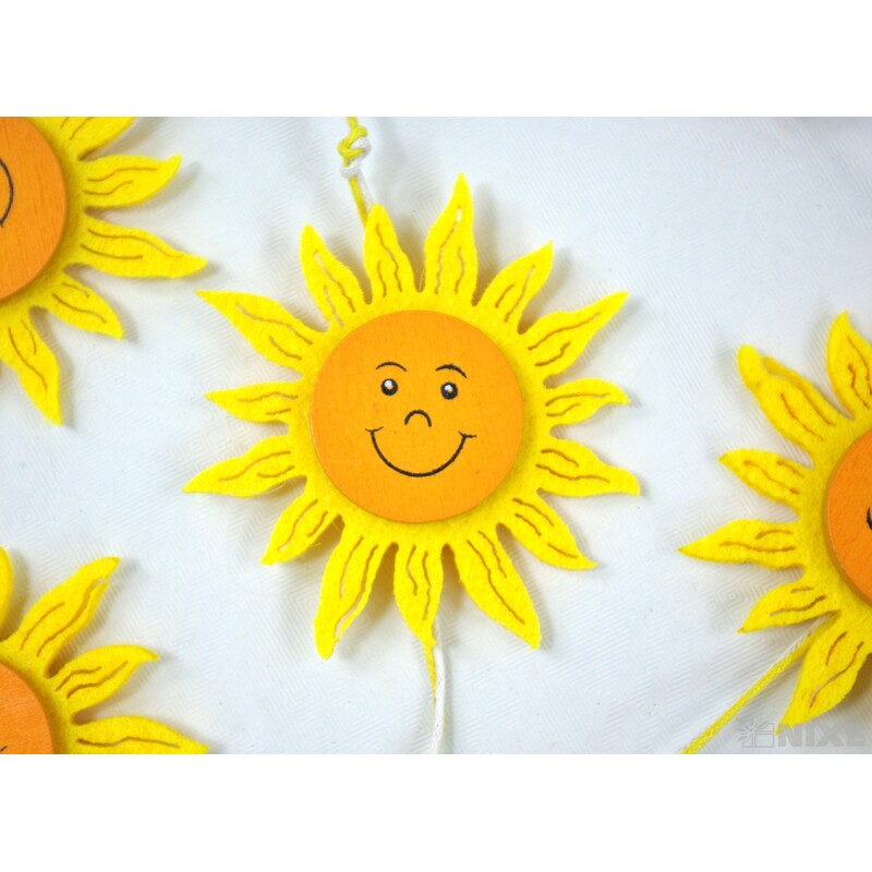 GIRLANDA SLUNÍČKO 7x180cm*MIX BAREV