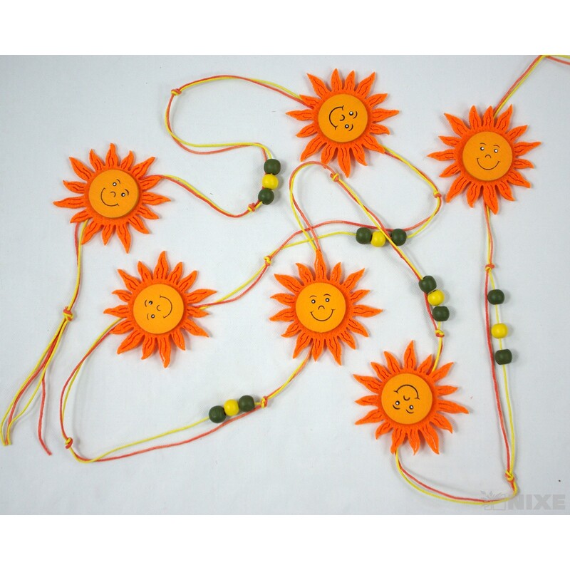 GIRLANDA SLUNÍČKO 7x180cm*MIX BAREV