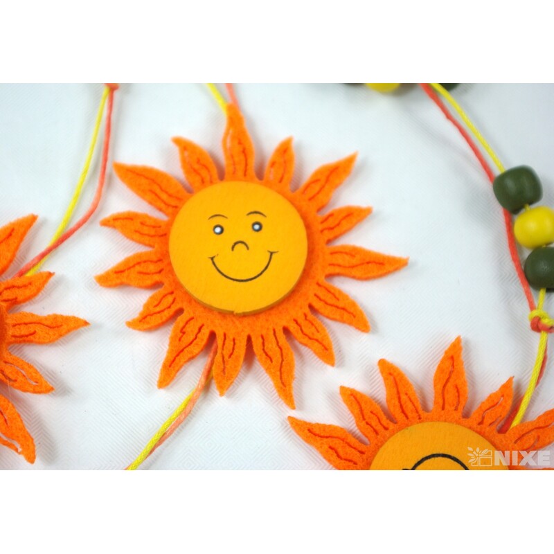 GIRLANDA SLUNÍČKO 7x180cm*MIX BAREV