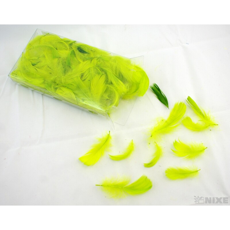 PEŘÍČKA BOX 15gr. cca 250ks*ZELENÁ PISTÁCIE C15