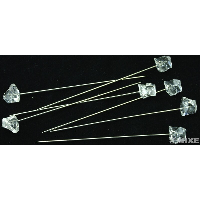 ŠPENDLÍK DIAMANT 10mmx10cm 48ks*PRŮHLEDNÁ