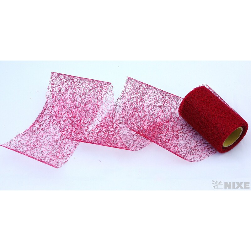 SPIDER ORGANZA 9,5cmx10yd*VÍNOVÁ 022