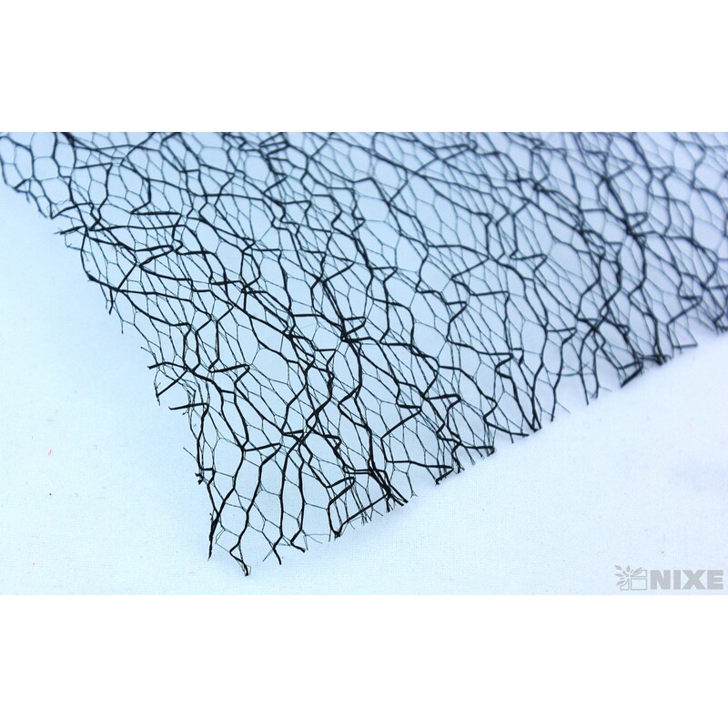 SPIDER ORGANZA 9,5cmx10yd*ČERNÁ 024