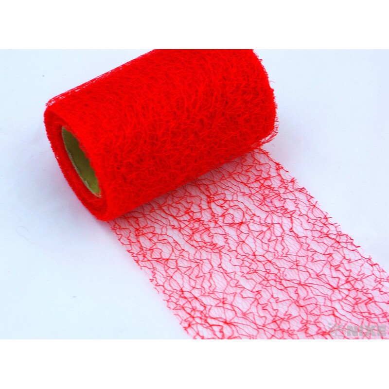 SPIDER ORGANZA 9,5cmx10yd*ČERVENÁ 002
