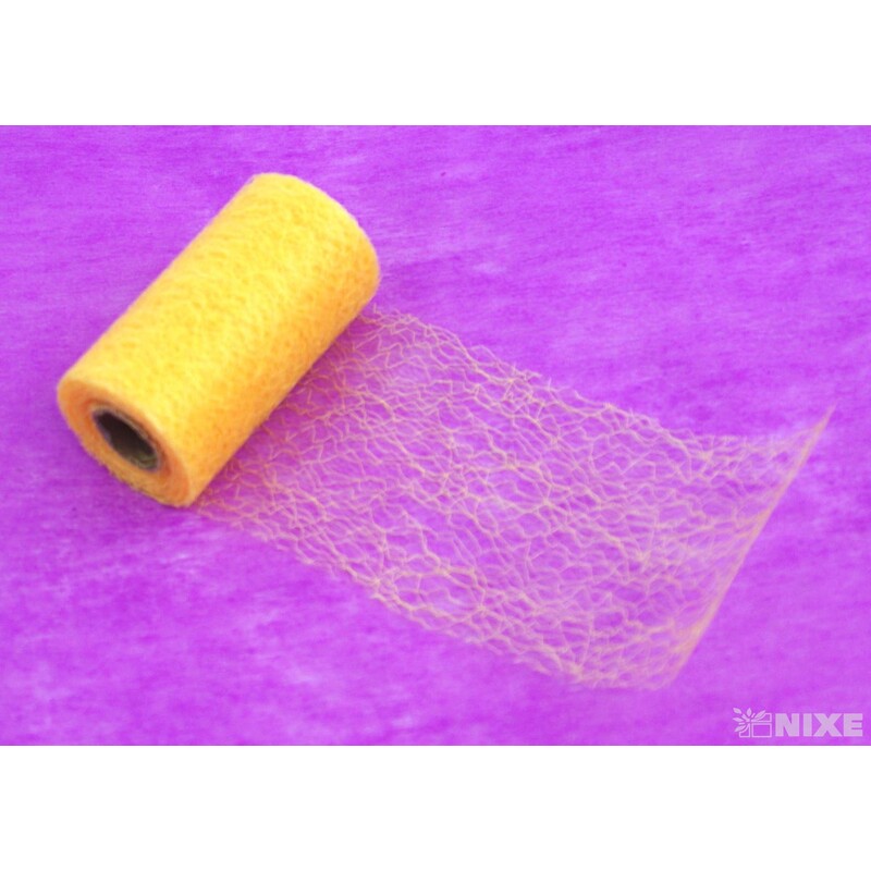 SPIDER ORGANZA 9,5cmx10yd*ŽLUTÁ 020