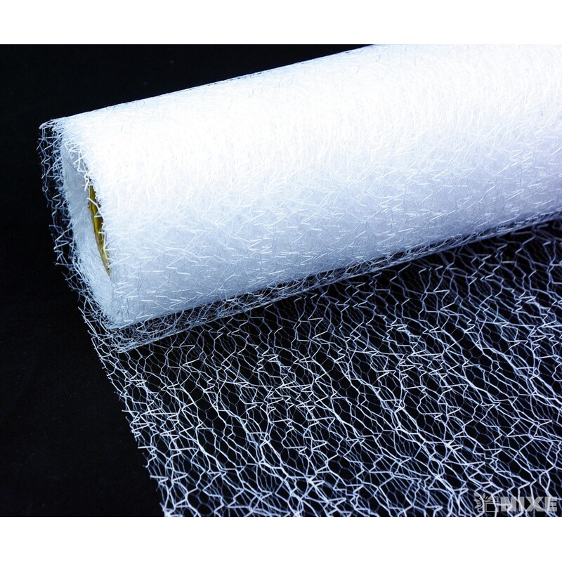 SPIDER ORGANZA 38cmx10yd*BÍLÁ 023