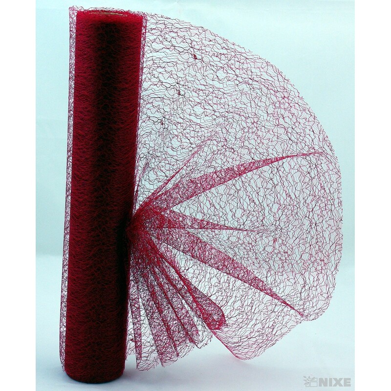 SPIDER ORGANZA 38cmx10yd*VÍNOVÁ 001