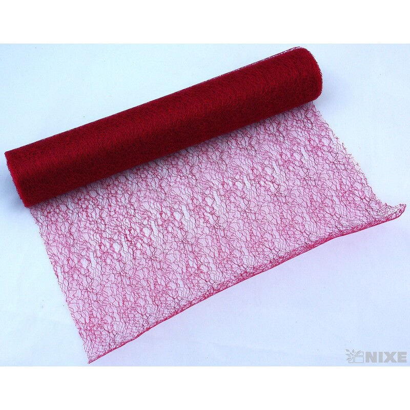 SPIDER ORGANZA 38cmx10yd*VÍNOVÁ 001