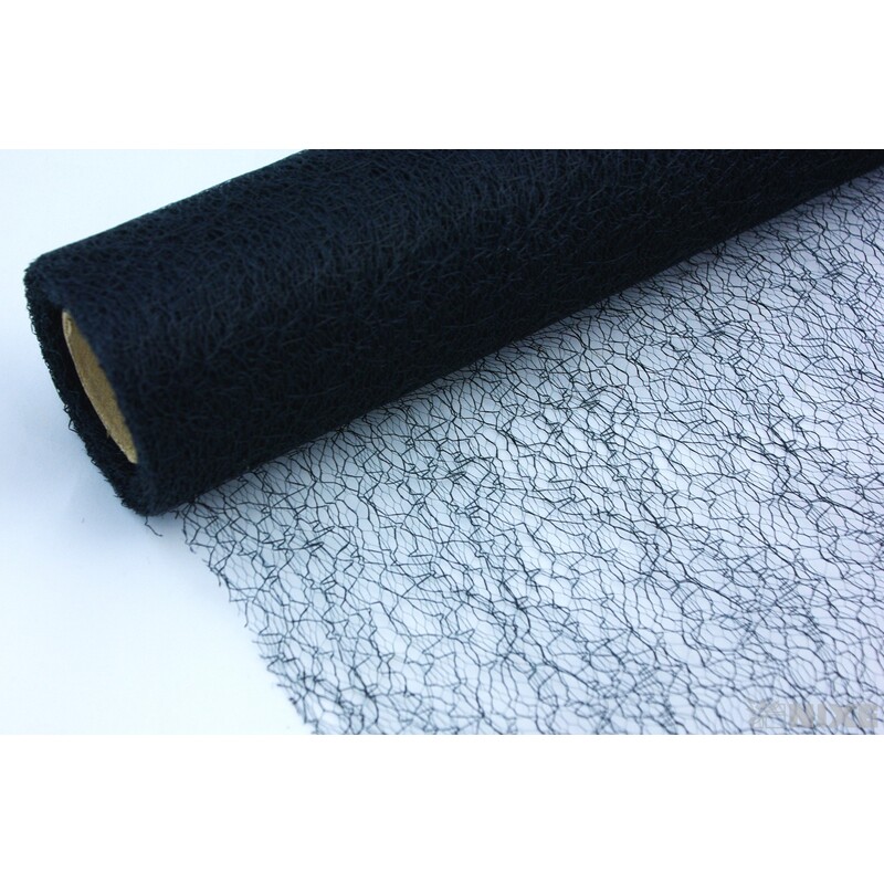 SPIDER ORGANZA 38cmx10yd*ČERNÁ 024