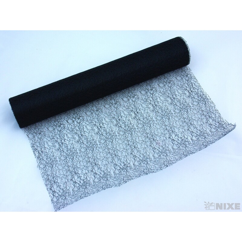 SPIDER ORGANZA 38cmx10yd*ČERNÁ 024