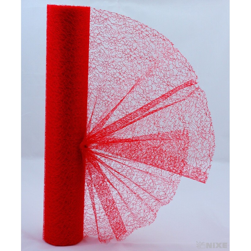 SPIDER ORGANZA 38cmx10yd*ČERVENÁ 002