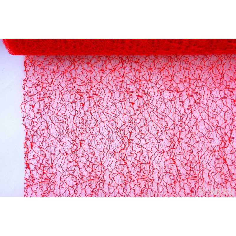 SPIDER ORGANZA 38cmx10yd*ČERVENÁ 002