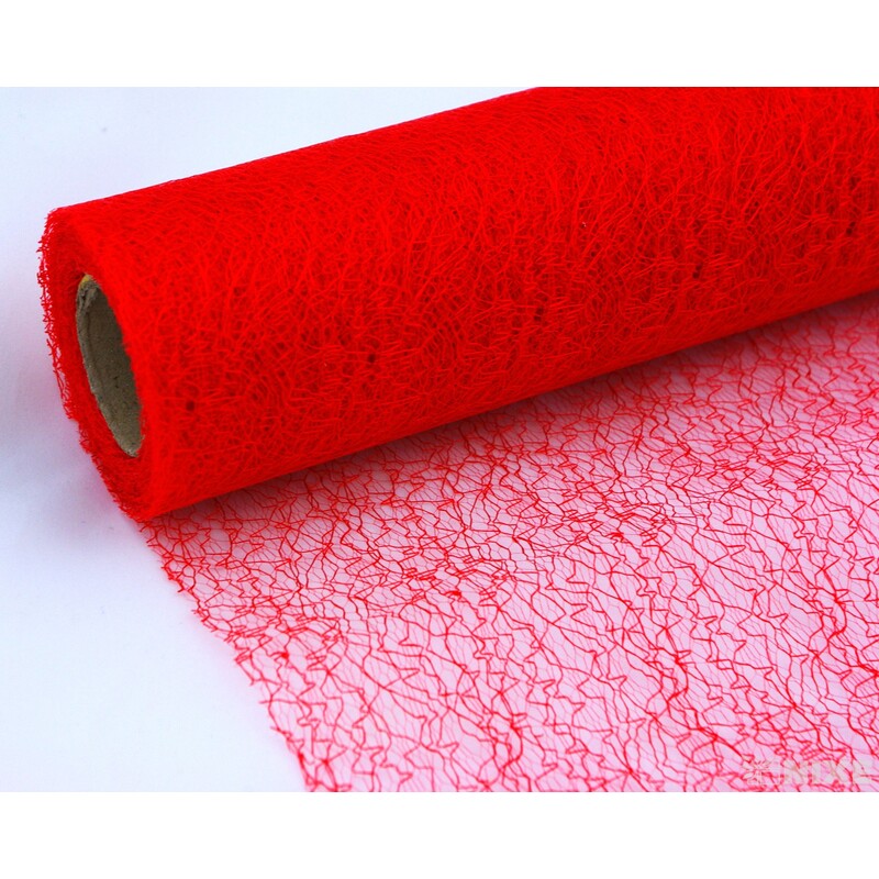 SPIDER ORGANZA 38cmx10yd*ČERVENÁ 002