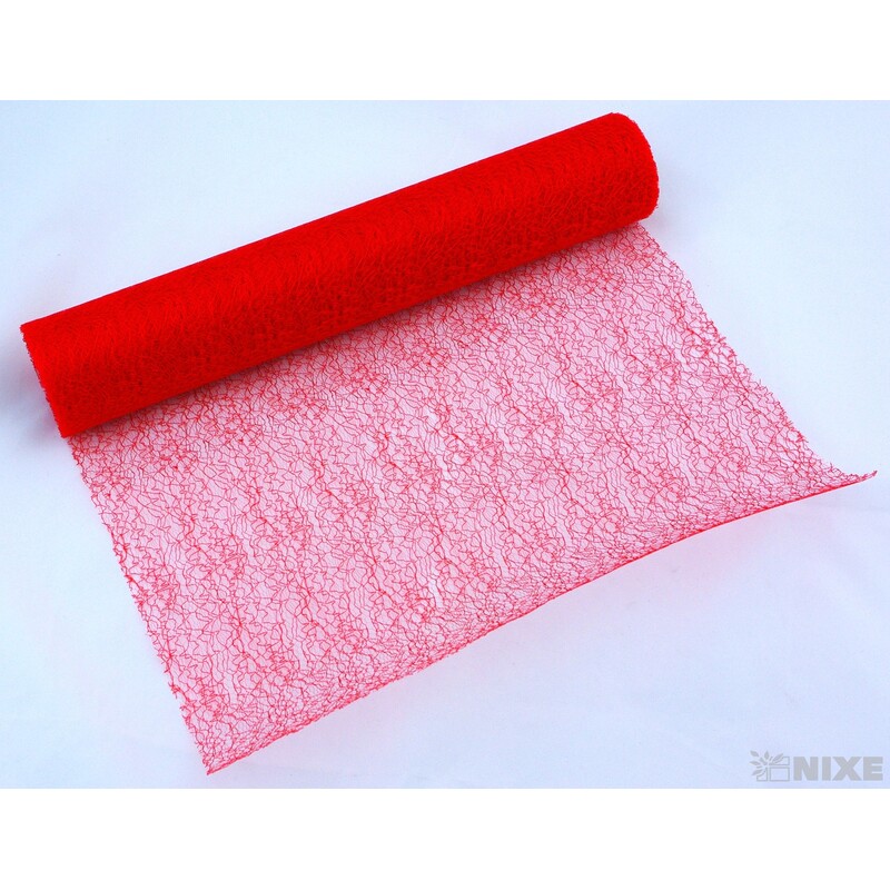 SPIDER ORGANZA 38cmx10yd*ČERVENÁ 002