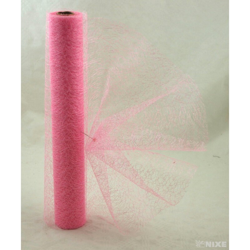 SPIDER ORGANZA 38cmx10yd*RŮŽOVÁ 029