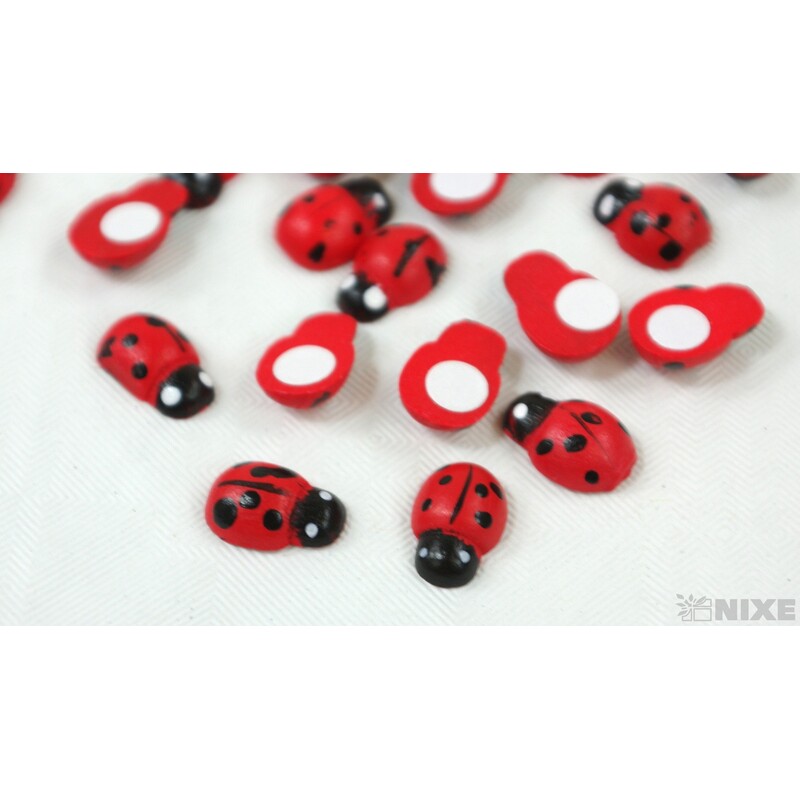 BERUŠKA NALEPOVACÍ 1cm 60ks*ČERVENÁ